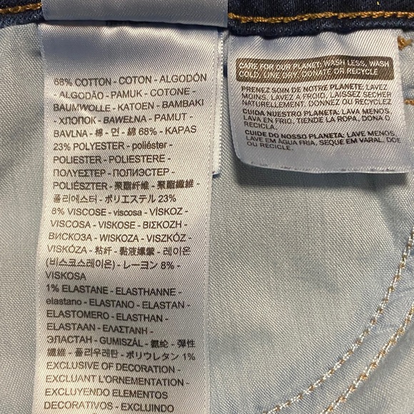 Levi's Women's 535 Super Skinny Low Rise Indigo Blue SIZE 27 Jeans - Picture 11 of 13